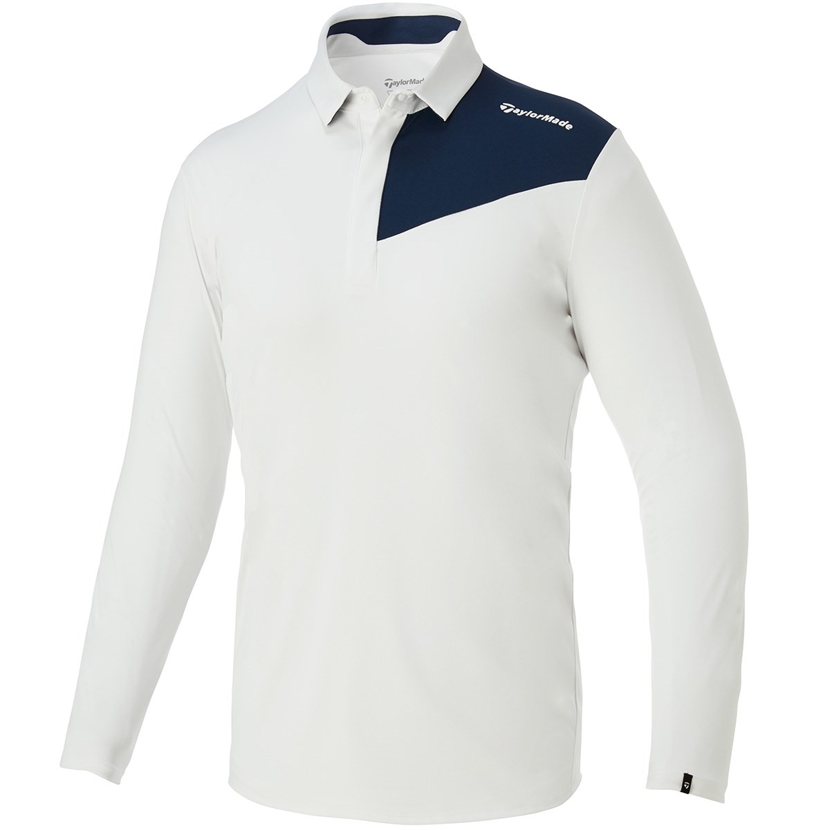dショッピング |テーラーメイド Taylor Made ストレッチ バイカラー長袖ポロシャツ L ホワイト | カテゴリ：ポロシャツ・シャツ