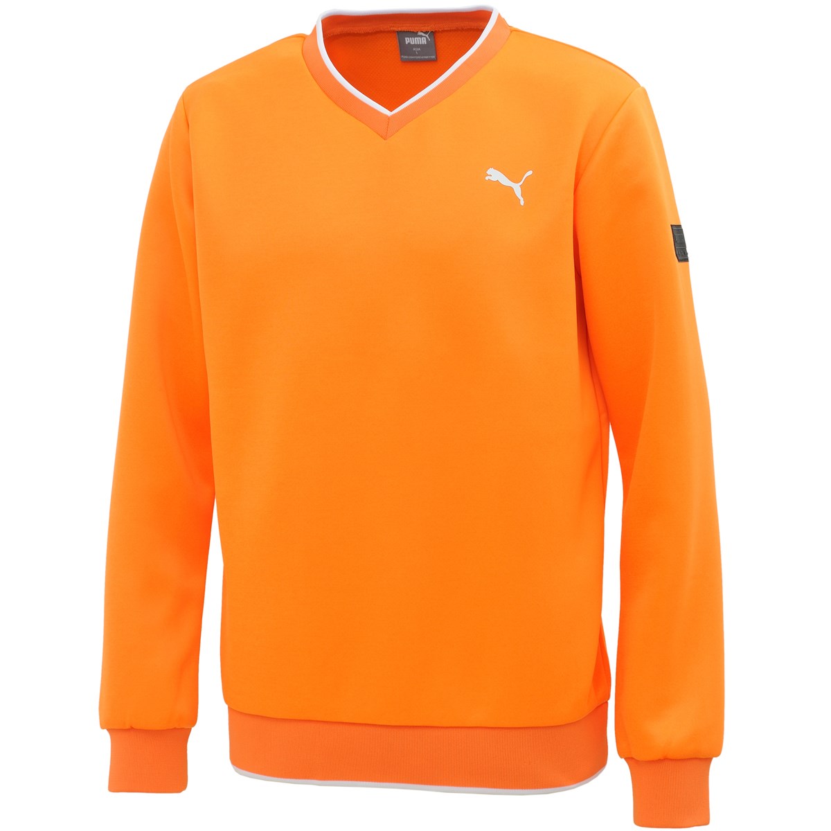 dショッピング |プーマ PUMA Vネック トレーナー L ビブラントオレンジ 