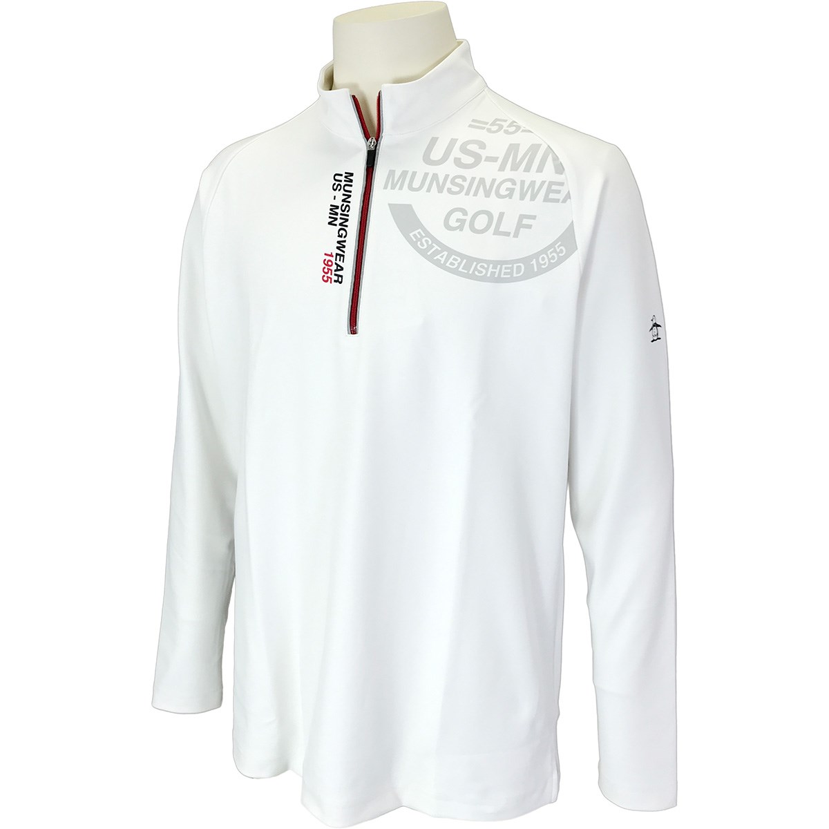 dショッピング |マンシングウェア Munsingwear スペクターハーフジップ ストレッチ 長袖シャツ L ホワイト 00 | カテゴリ