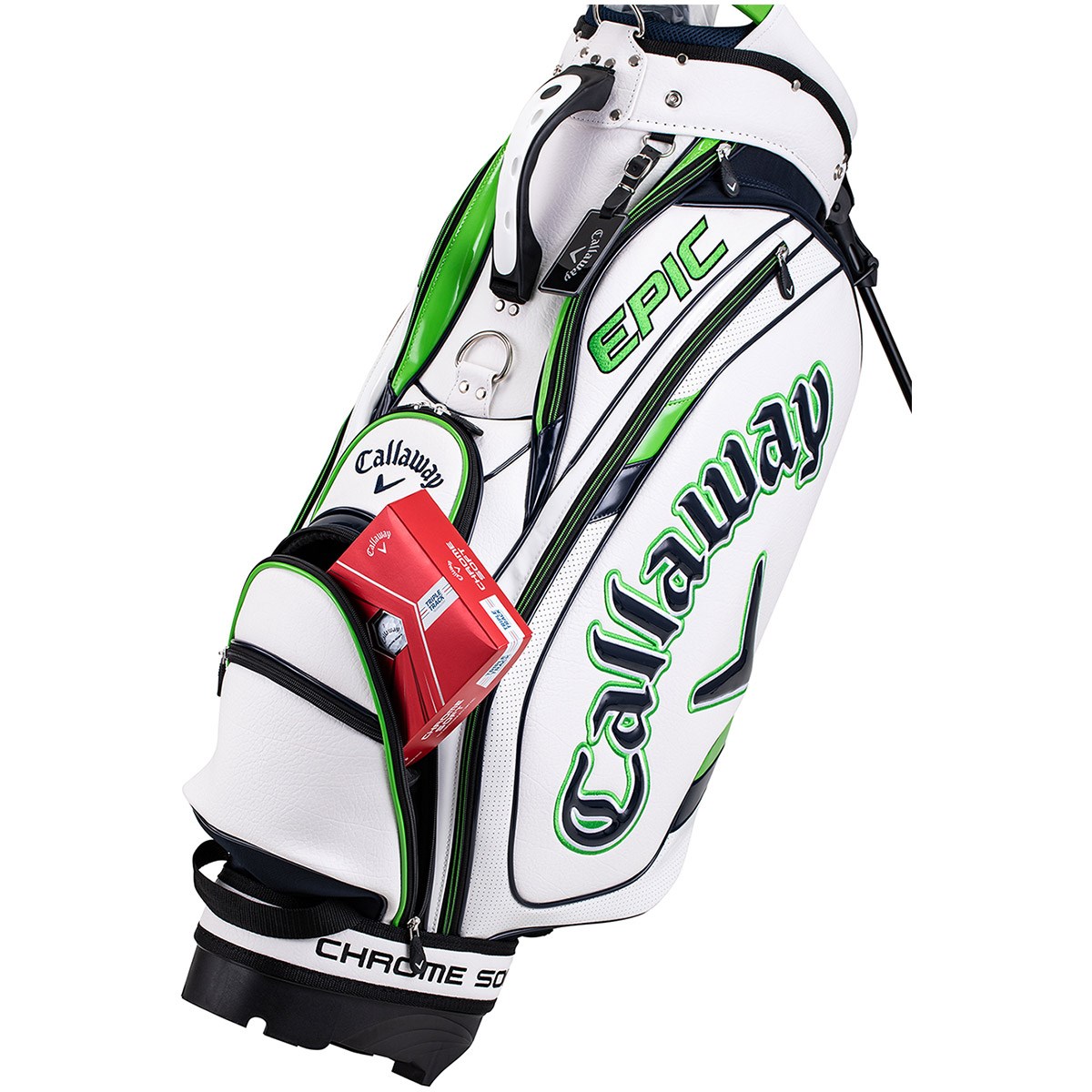 dショッピング キャロウェイゴルフ Callaway Golf ツアー スタンドキャディバッグ ホワイト／ネイビー／グリーン カテゴリ