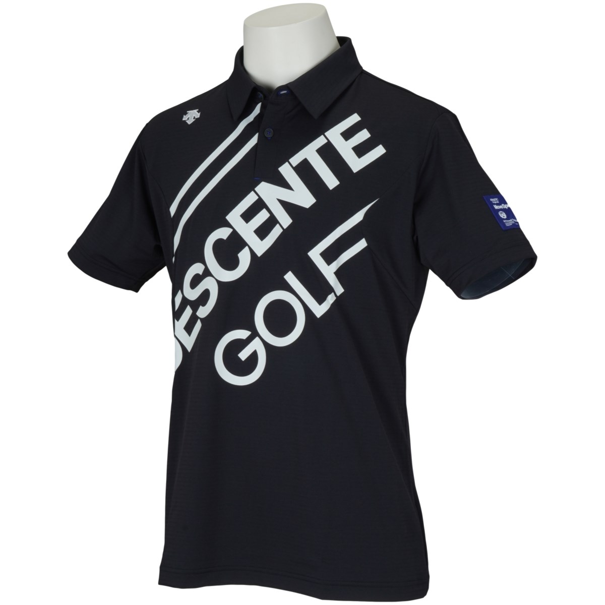 デサントゴルフ(DESCENTE GOLF) BLUE LABEL デルタロゴプリント 半袖ポロシャツ 