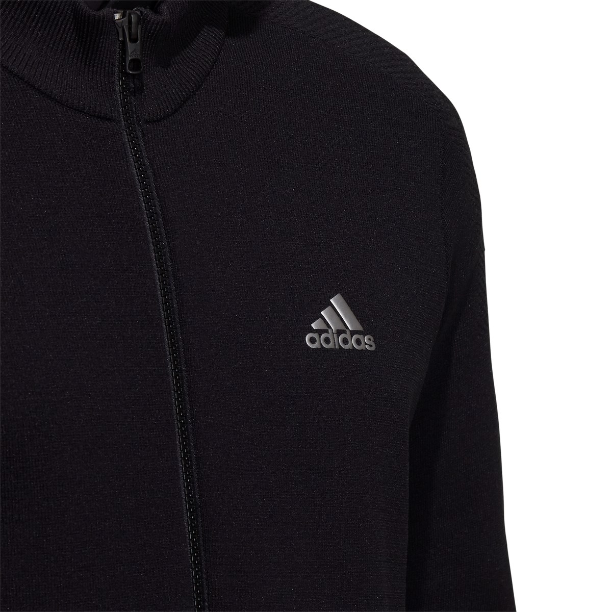 dショッピング |アディダス Adidas ソリッド ストレッチ長袖フルジップセーター J／S ブラック | カテゴリ：セーター・トレーナー