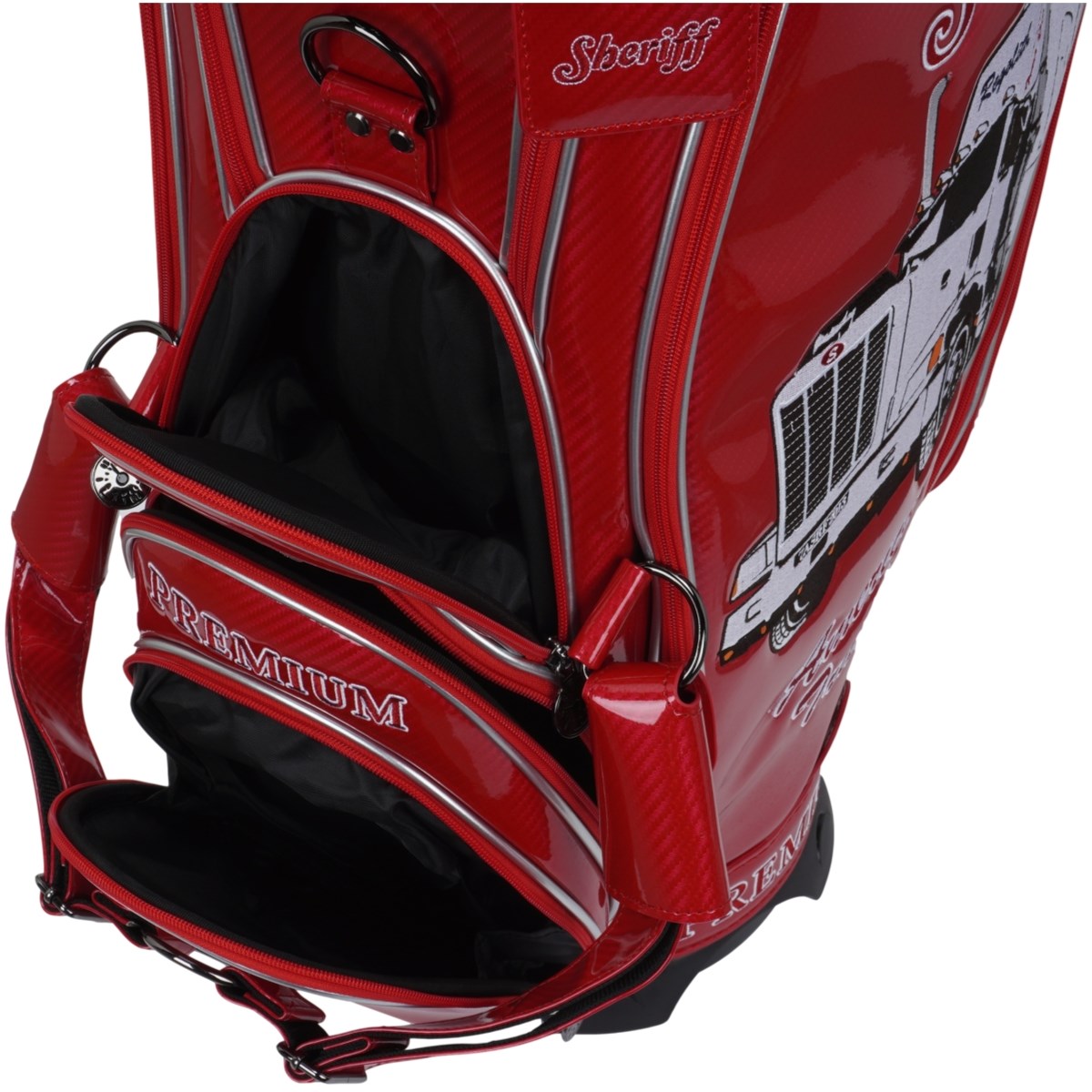 美品⭐︎SHERIFF プレミアムゴルフキャディバッグ dショッピング |シェリフ SHERIFF プレミアムシリーズ キャディバッグ