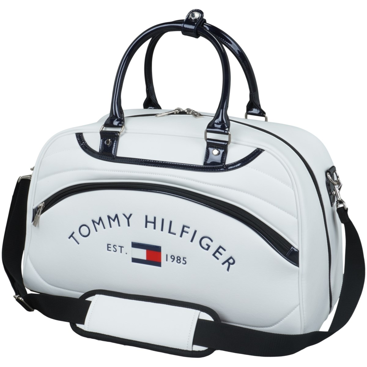 [定番モデル] トミー ヒルフィガー ゴルフ ラウンドロゴ ボストンバッグ ホワイト 00 メンズ