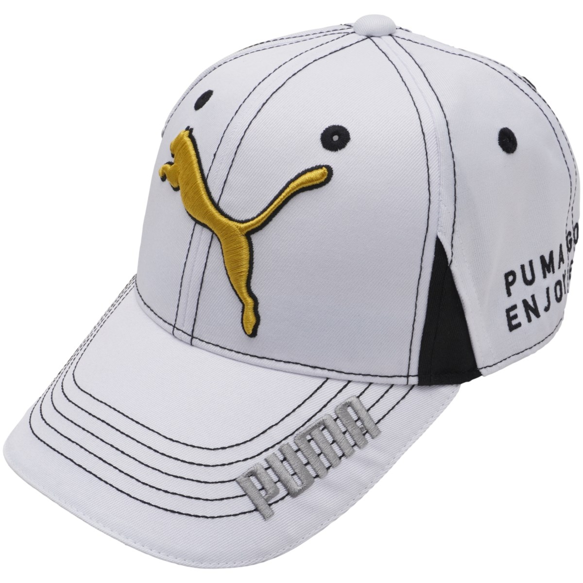 [アウトレット] [在庫限りのお買い得商品] プーマ PUMA W ツアーラウンドキャップ ブライト ホワイト／プーマ チーム ゴールド 05 レディース ゴルフウェア 帽子