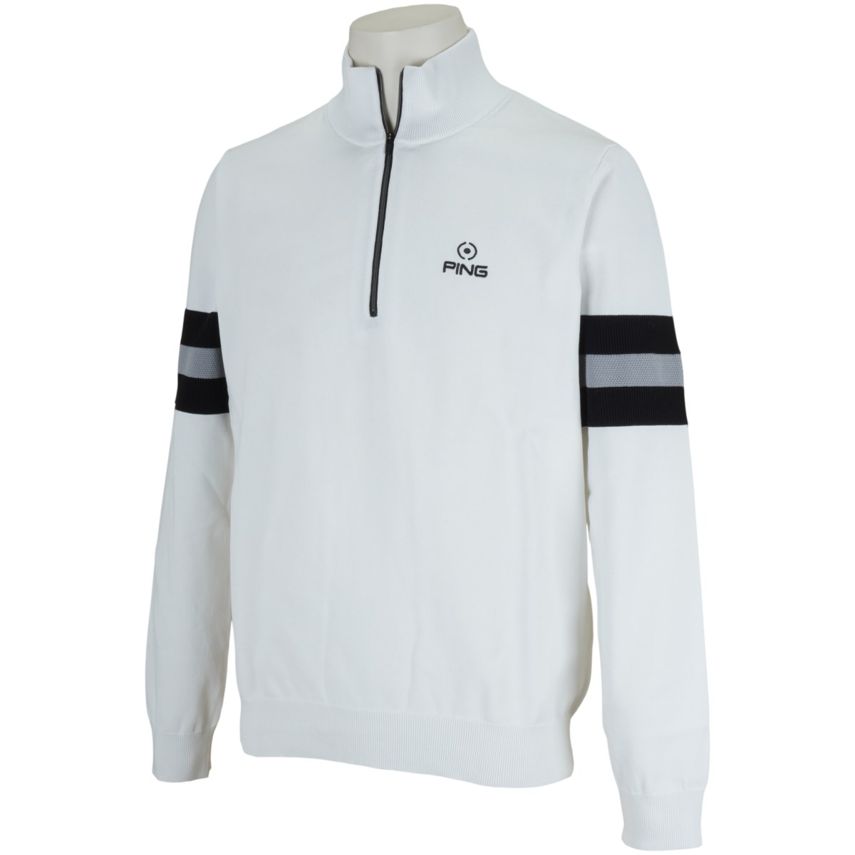 dショッピング |ピン PING ハーフジップハイネック長袖セーター M ホワイト 030 | カテゴリ：セーター・トレーナー・ベストの販売