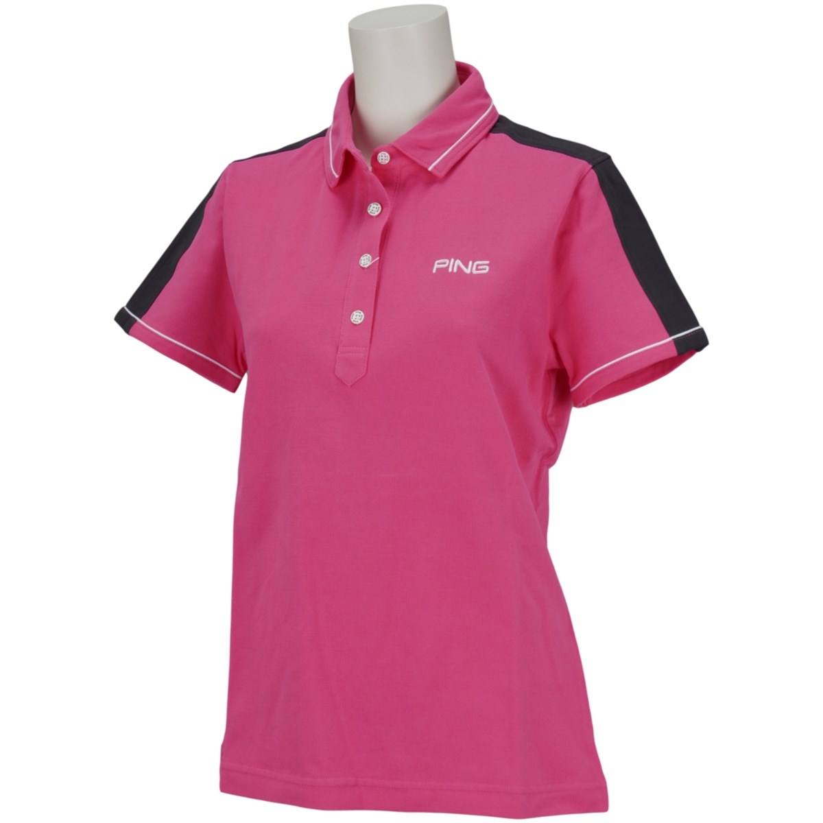 [アウトレット] [在庫限りのお買い得商品] ピン PING 半袖ポロシャツ ピンク 090 レディース ゴルフウェア