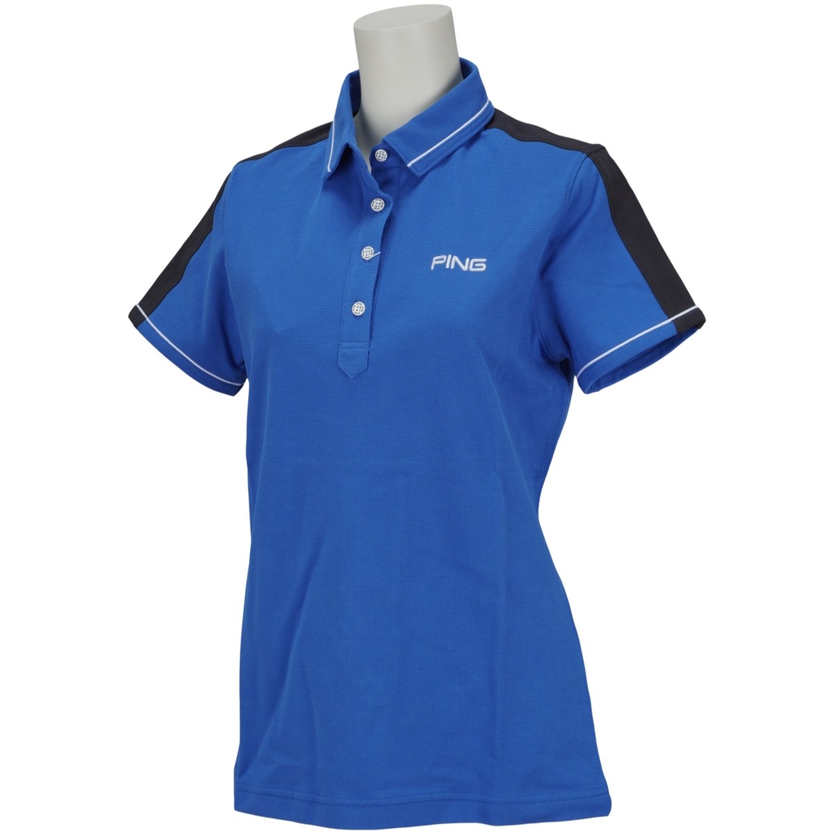 [アウトレット] [在庫限りのお買い得商品] ピン PING 半袖ポロシャツ ブルー 111 レディース ゴルフウェア