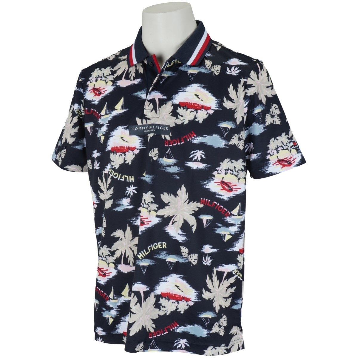 Dショッピング トミー ヒルフィガー ゴルフ Tommy Hilfiger Golf トロピカルプリント 半袖ポロシャツ L ネイビー 30 カテゴリ ポロシャツ シャツの販売できる商品 Gdoゴルフショップ ドコモの通販サイト