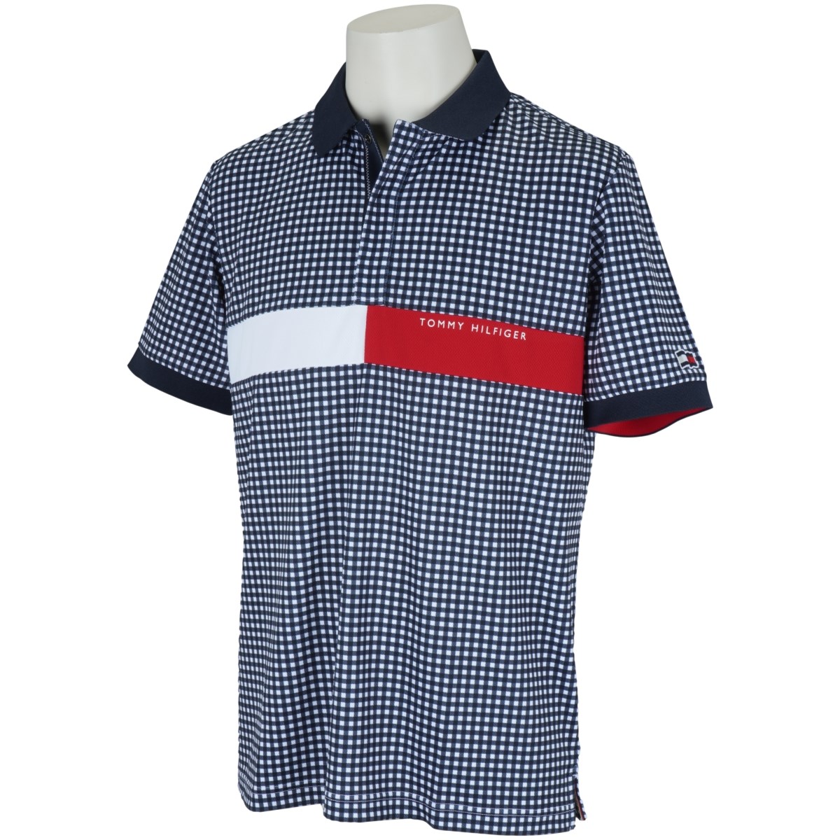 ボーダーの トミーヒルフィガーゴルフ THMA224 TOMMY HILFIGER GOLF