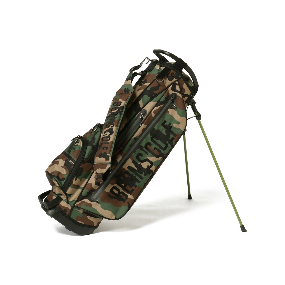 ニューバランスゴルフのキャディバッグ(グリーン迷彩柄)