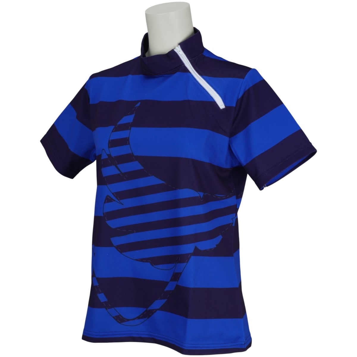 dショッピング |クランク Clunk ストレッチパネルプリント半袖シャツ M ブルー レディス | カテゴリ：ポロシャツ・シャツの販売できる商品 |  GDOゴルフショップ (0521004955894)|ドコモの通販サイト