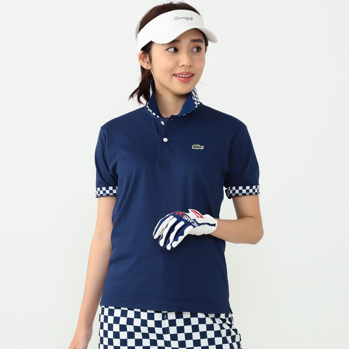 ビームスゴルフ BEAMS GOLF ポロシャツ WOMEN ORANGE LABEL メンフィス柄 レディース 正規品