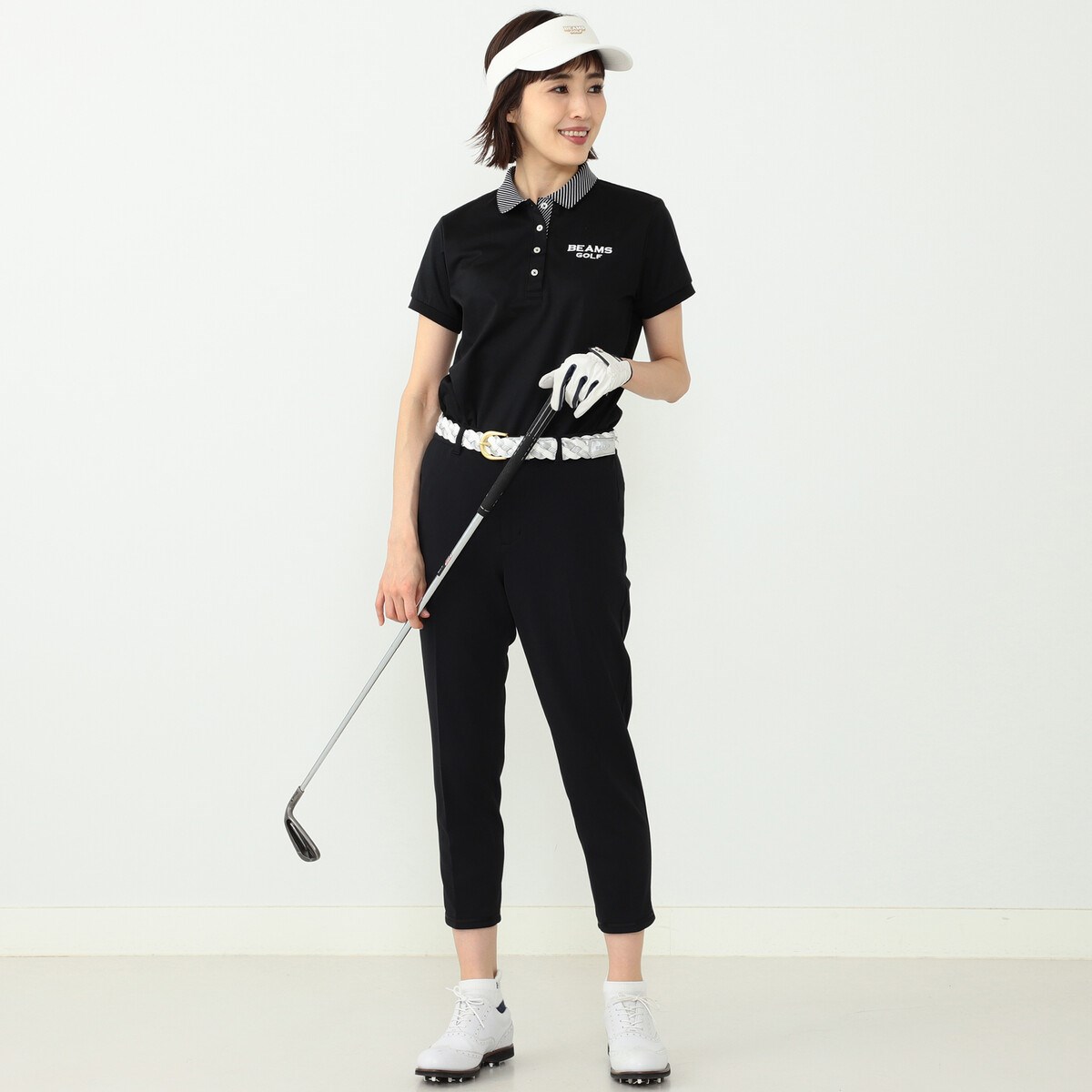 BEAMS GOLF フラワー ポロシャツ レディス S fkip.unmul.ac.id