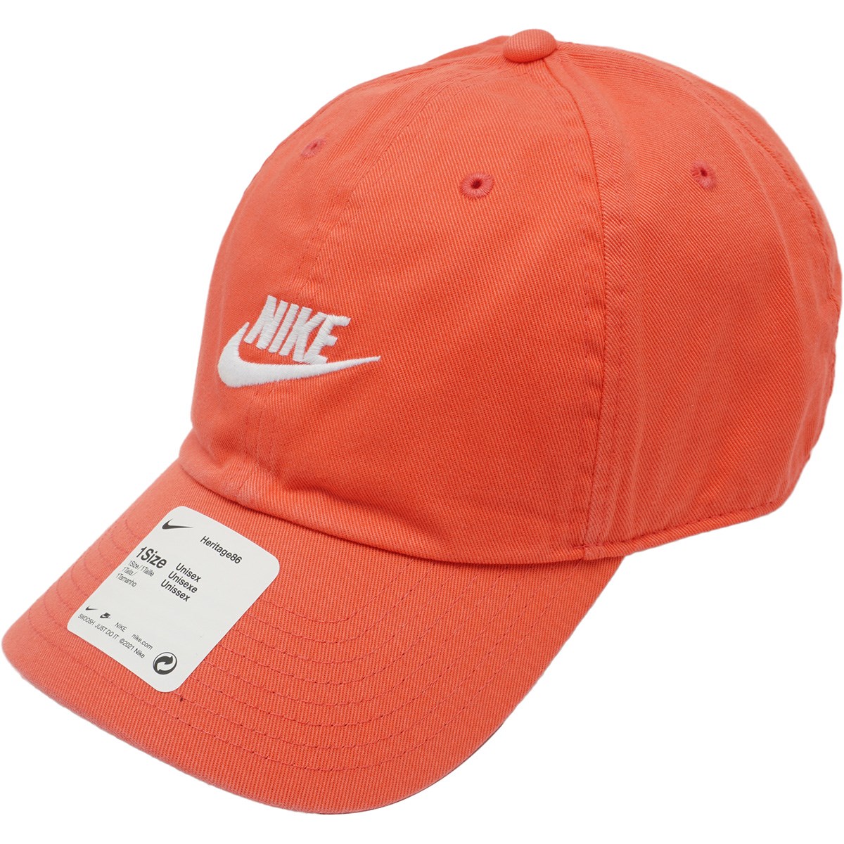 dショッピング |ナイキ NIKE H86 フューチュラ ウォッシュドキャップ ワンサイズ マジックエンバー／(ホワイト) 814 | カテゴリ：帽子・バイザーの販売できる商品  | GDOゴルフショップ (0521005053265)|ドコモの通販サイト