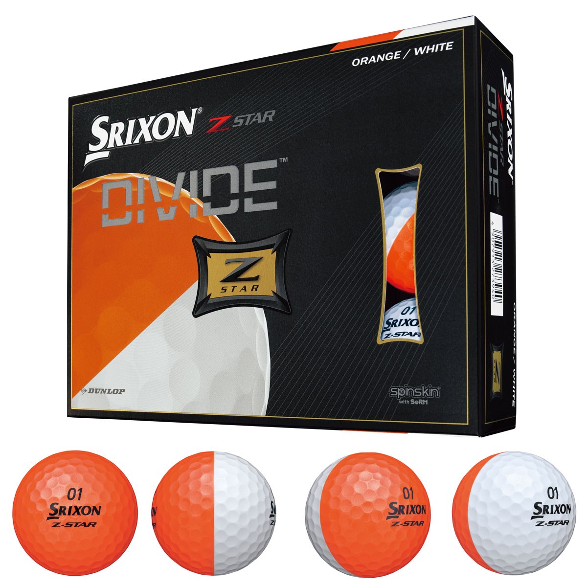 dショッピング |ダンロップ SRIXON Z-STAR 7 DIVIDE ボール 1ダース(12個入り) オレンジ／ホワイト |  カテゴリ：ゴルフボールの販売できる商品 | GDOゴルフショップ (0521005021449)|ドコモの通販サイト