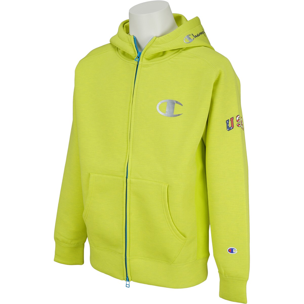 ロゴをラバ】 チャンピオン (Champion) TW 3LS ZIP HOODED SWEAT メンズスポーツウェア スウェットジップアップ メンズ  オリーブ C3-WS110 655：スポーツオーソリティ 店 のリブで - shineray.com.br