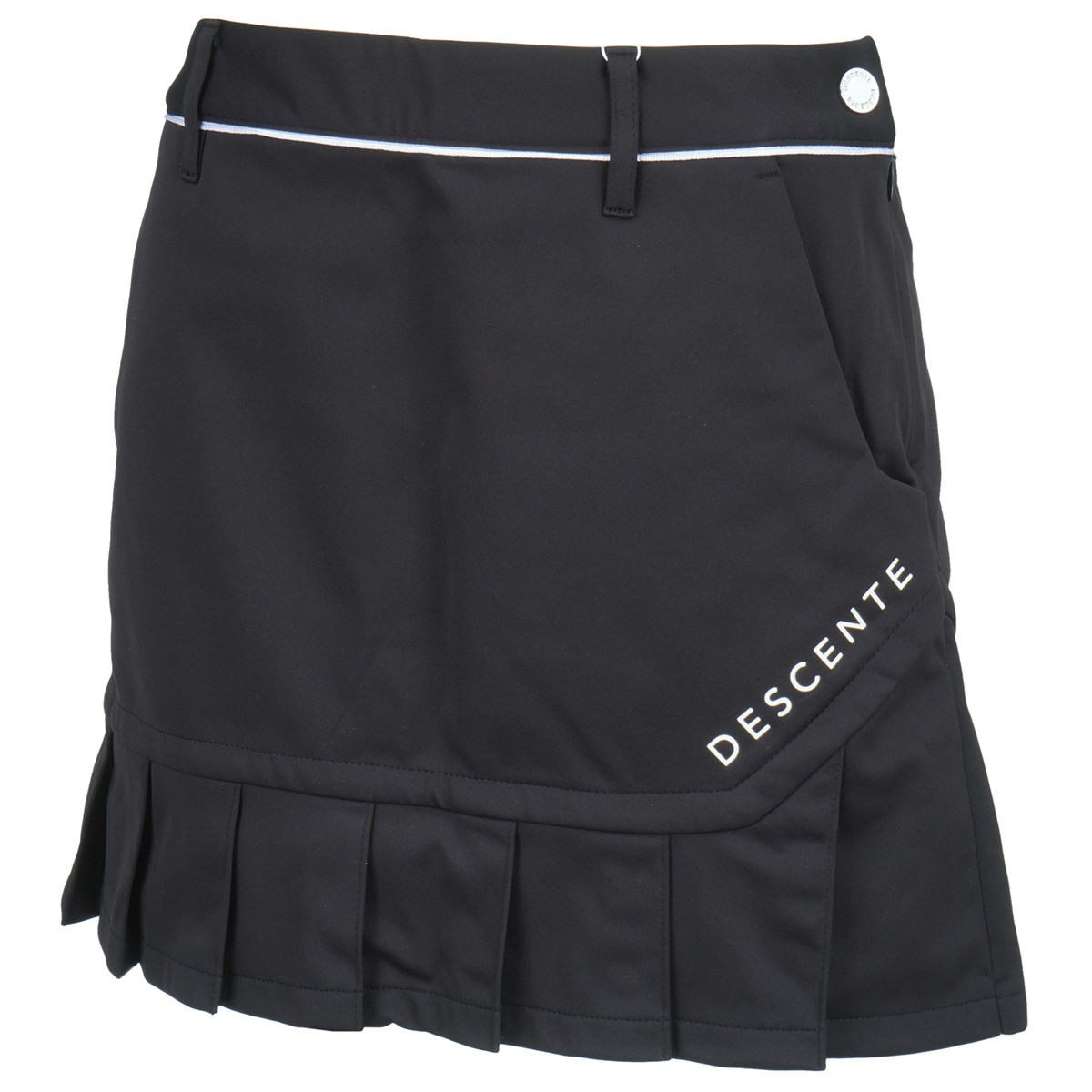 新品 コーティングニットボンディングプリーツスカート デサント