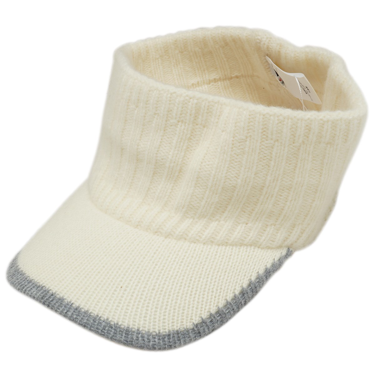 dショッピング |ランバン スポール LANVIN SPORT ニットサンバイザー ワンサイズ ホワイト 01 レディス | カテゴリ：帽子