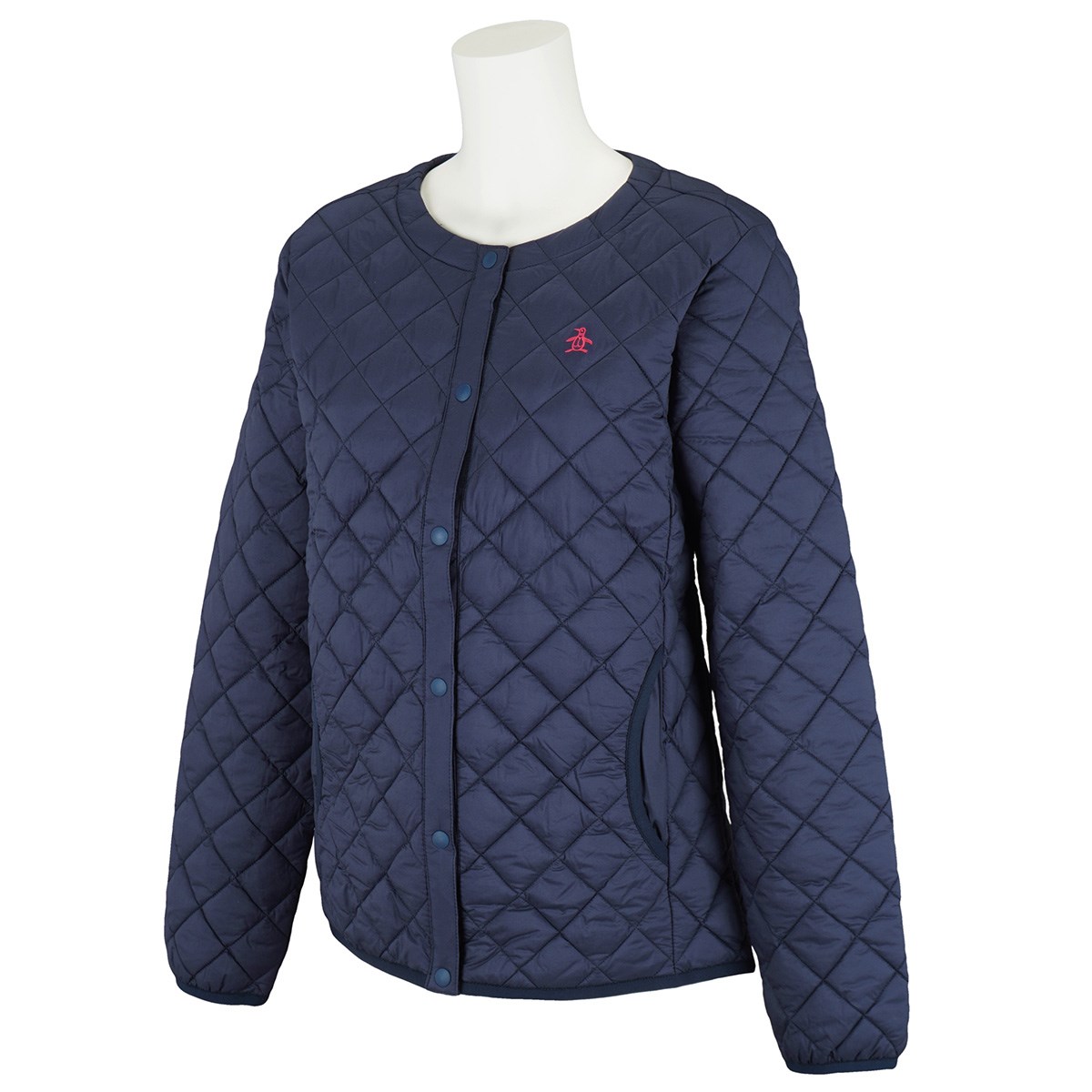 【国内発送】 サーモライト Munsingwear マンシングウェア 軽量中綿ベスト レディス 00 ネイビー L - レディースゴルフウェア
