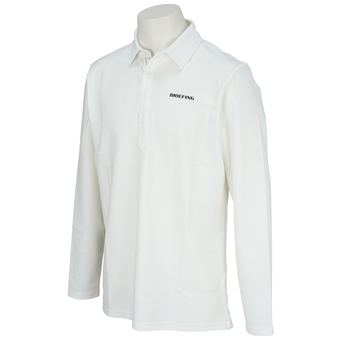 dショッピング |ブリーフィング BRIEFING 長袖ポロシャツ M ホワイト