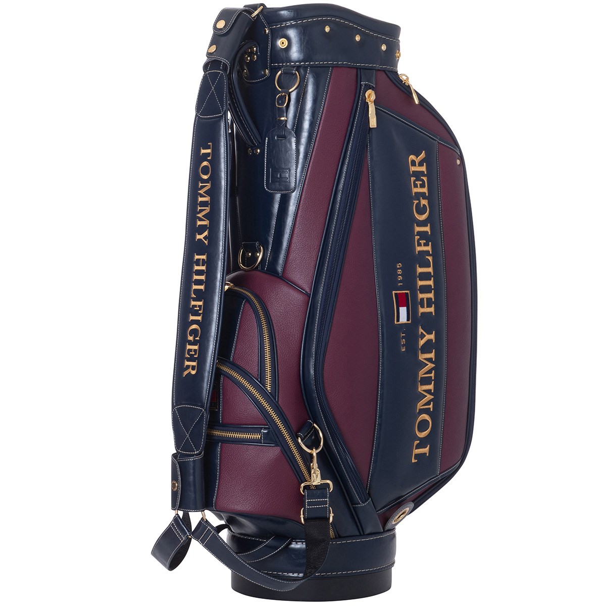 トミー ヒルフィガー ゴルフ TOMMY HILFIGER GOLF クラシカルツアー キャディバッグ ボルドー 55