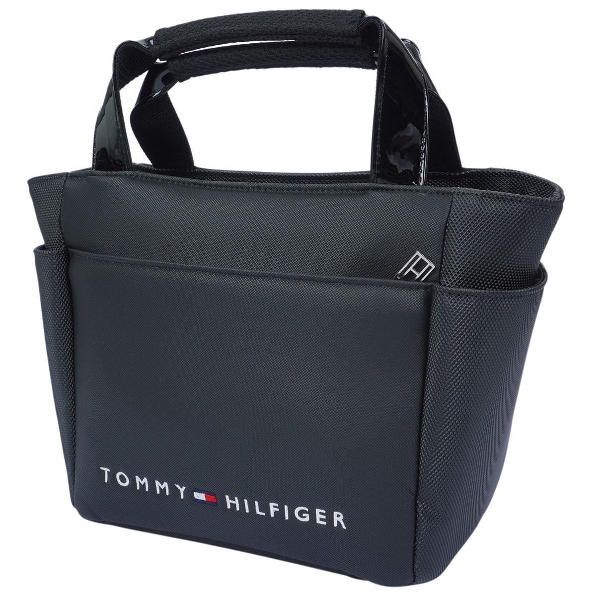 トミー ヒルフィガー ゴルフ TOMMY HILFIGER GOLF トライアングルエンボス ラウンドバッグ ブラック 10