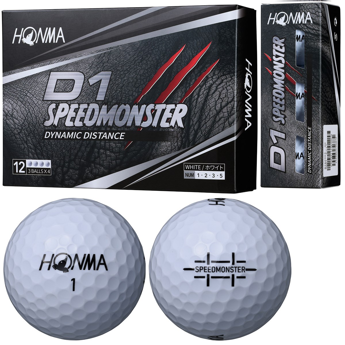 D1 スピードモンスター ボール 5ダースセット(ボール（新品）)|HONMA(本間ゴルフ) BT2003の通販 - GDOゴルフ ショップ(0000649552)