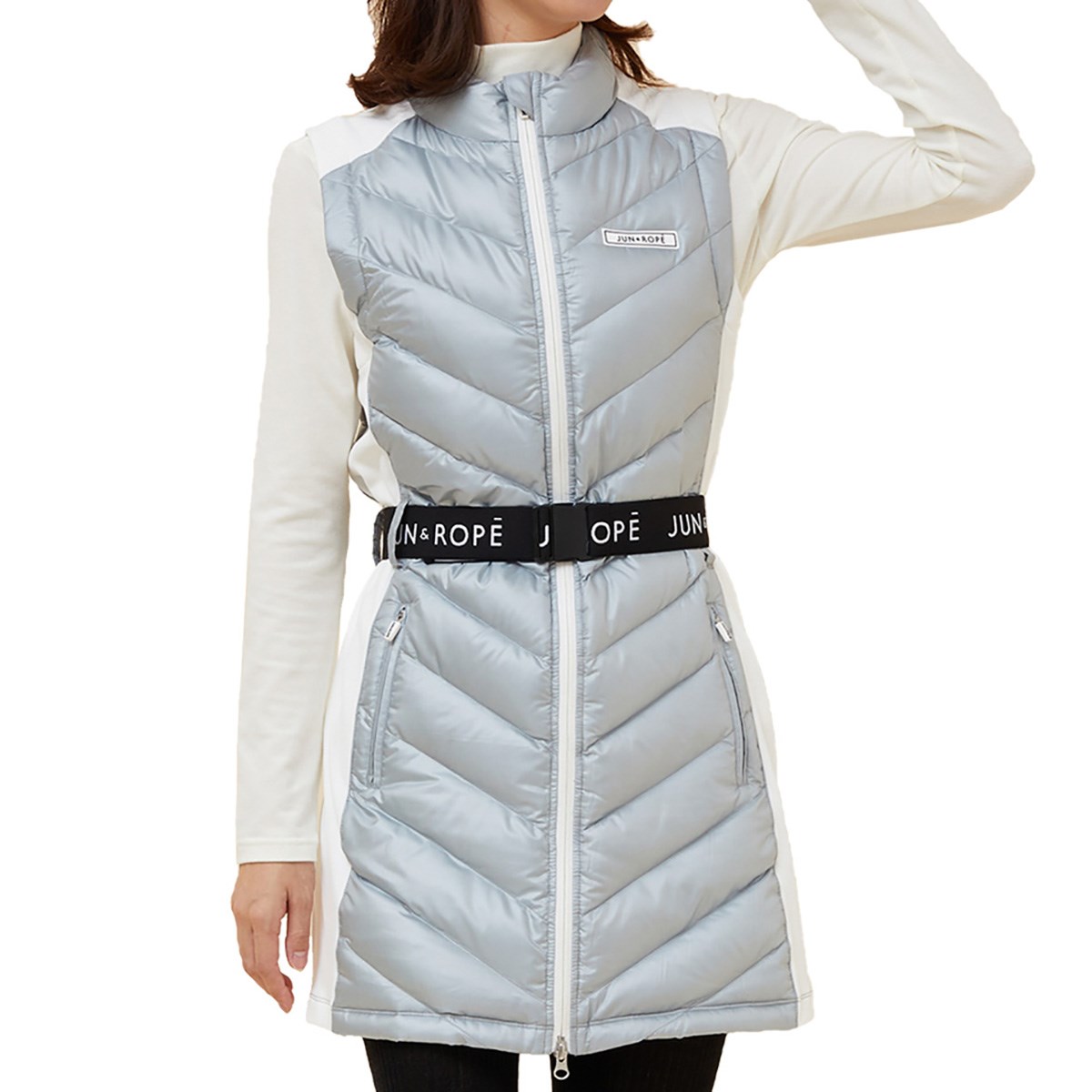 ロゴベルト付き2wayダウンワンピース レディス ワンピース Jun Rope ジュン アンド ロペ Ereの通販 Gdoゴルフ ショップ