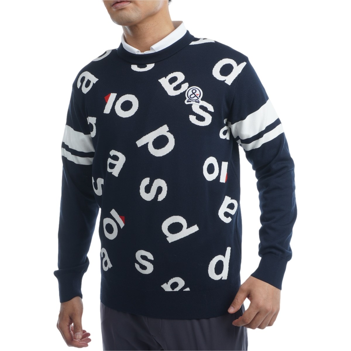 クルーネック ロゴジャカードセーター(セーター)