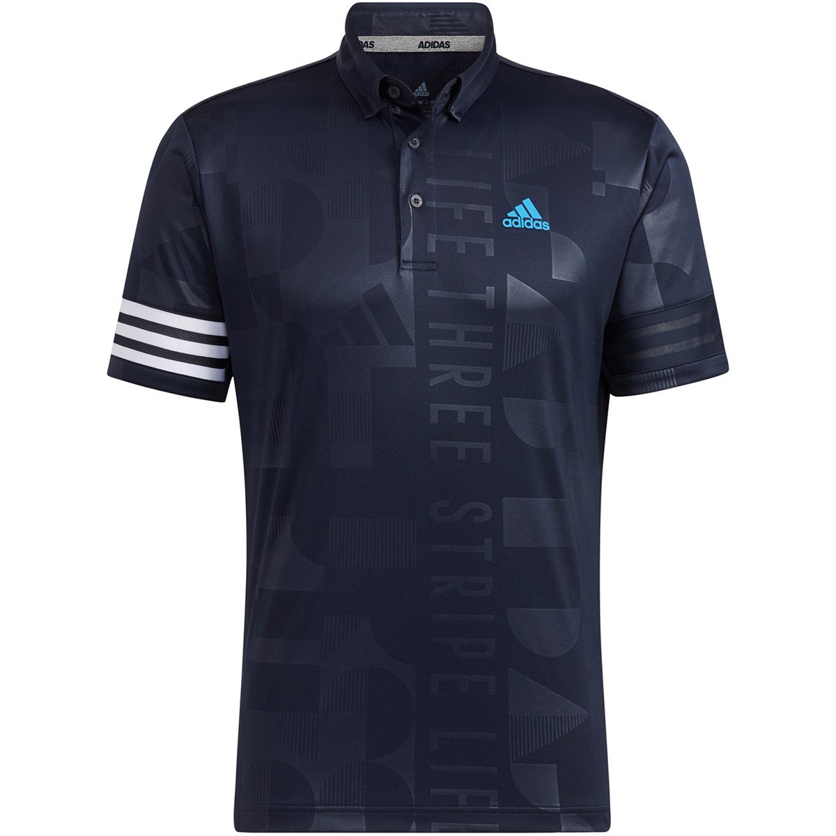 エンボスプリント 半袖ボタンダウンポロシャツ(半袖シャツ・ポロシャツ)|Adidas(アディダス) WP187の通販 - GDOゴルフ ショップ(0000659117)