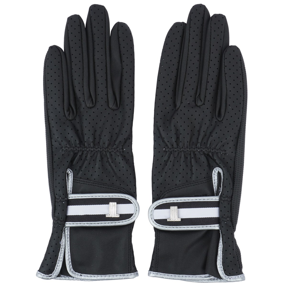 ランバンスポールのボレロタイプのアームカバー白ラインストーンロゴ