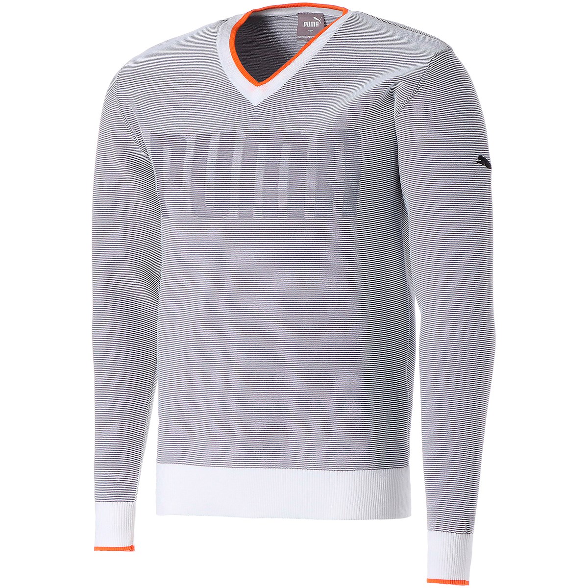 [30％OFF 2022年春夏クリアランスセール] プーマ PUMA ロゴ Vネックセーター ブライトホワイト 03 メンズ ゴルフウェア