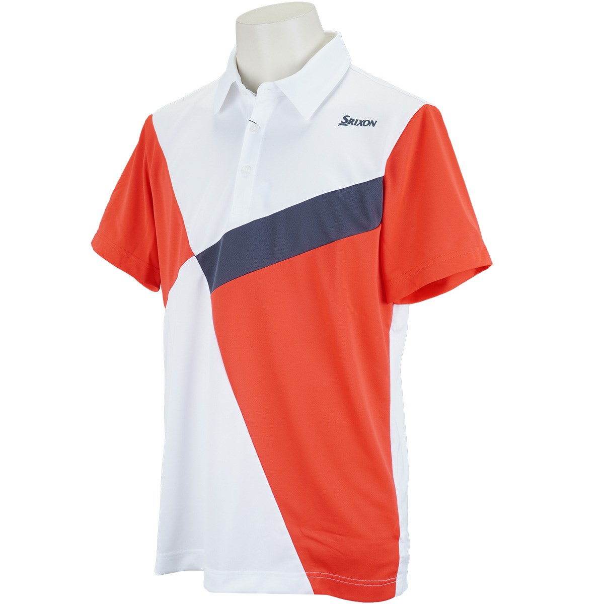 スリクソンゴルフ SRIXON カラーブロックプロモデル 半袖ポロシャツ 3L レッド 00