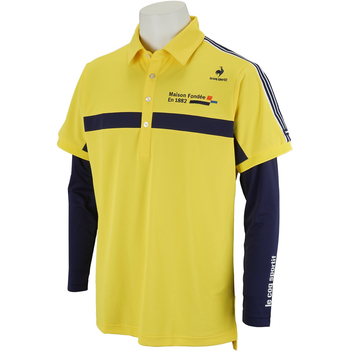 ルコックゴルフ ゴルファーズアドレスカッティング ストレッチ 長袖インナーシャツ付き半袖ポロシャツ ポロシャツ シャツ メンズ ゴルフウェア シューズ ゴルフ用品 中古 ゴルフクラブ ゴルフ用品 激安中古クラブ市場