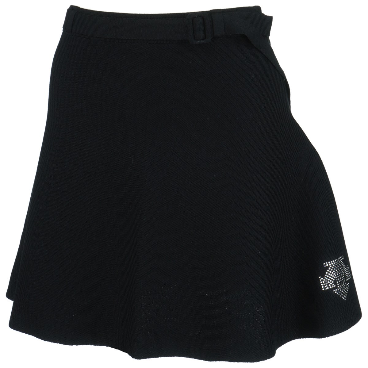 【新品未使用】デザントゴルフ　LUXE COLLECTION フレアミニスカート デサントゴルフ ミニスカート ブラックスカート dショッピング