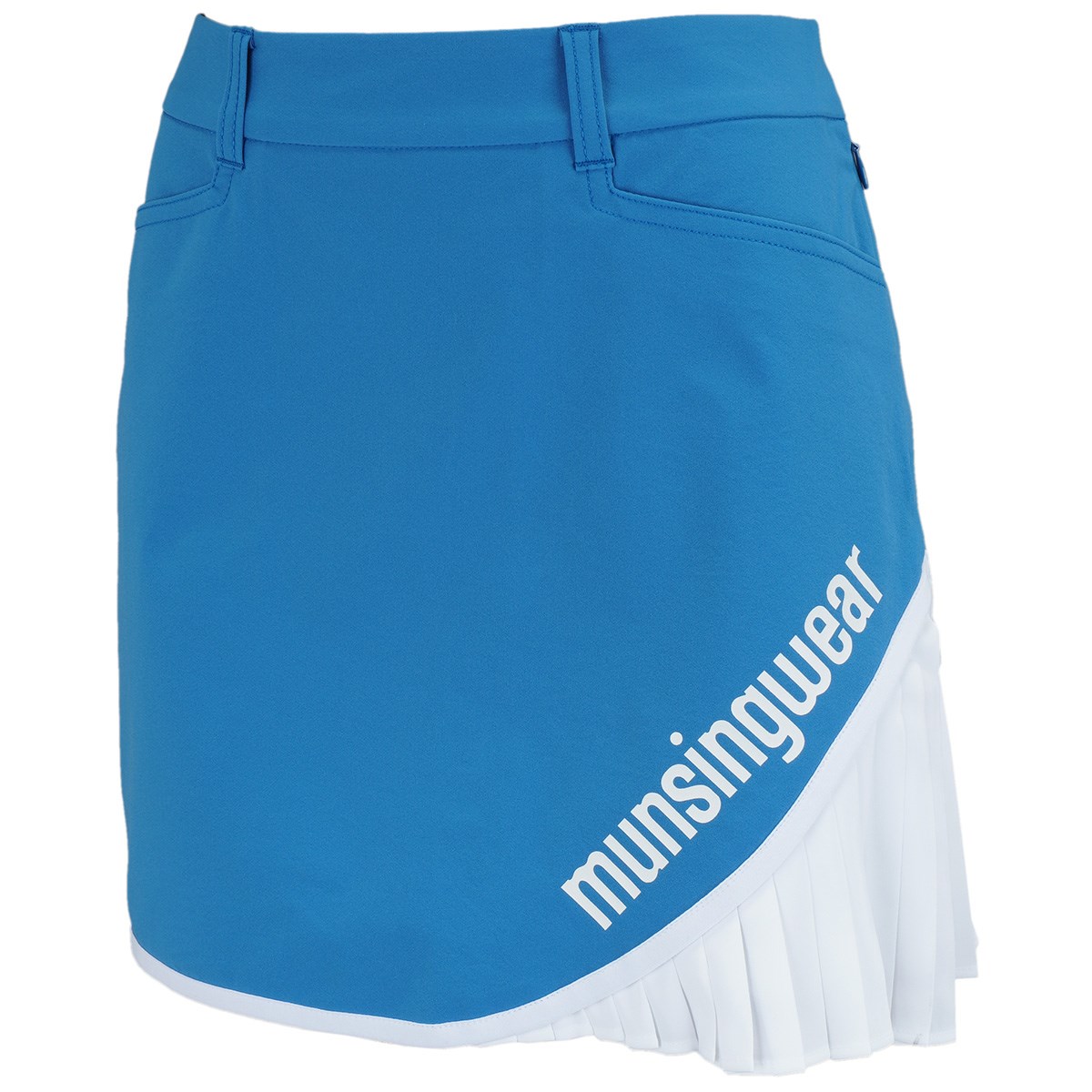 マンシングウェア Munsingwear SUNSCREEN FUSION MOVE ストレッチプリーツスカート 9 ブルー 00 レディス