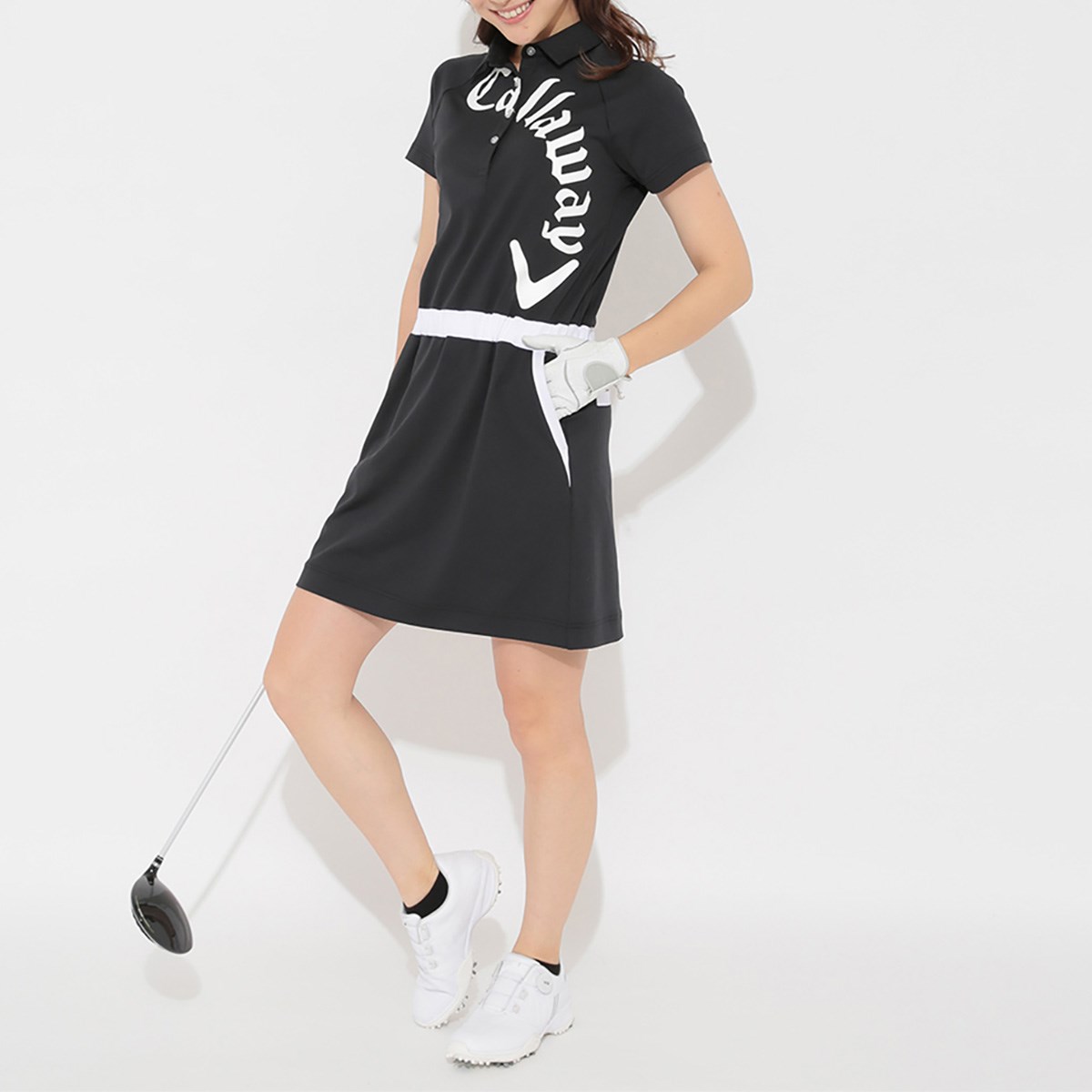 キャロウェイ　ゴルフワンピース　サイズM dショッピング |キャロウェイゴルフ Callaway Golf ロゴプリント
