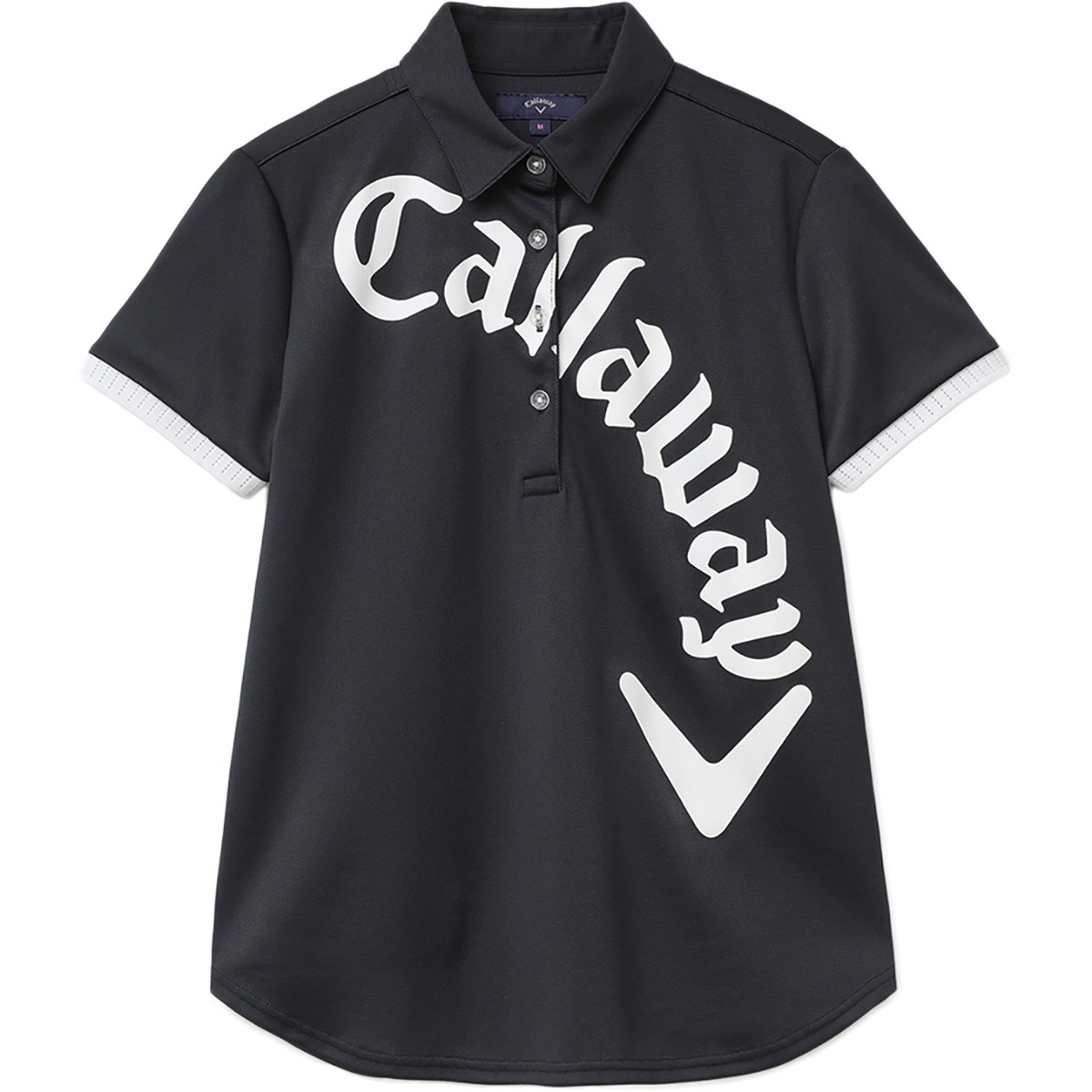 [アウトレット] [在庫限りのお買い得商品] キャロウェイゴルフ Callaway Golf ロゴプリントウインドセンサー鹿の子 半袖ポロシャツ ブラック 1010 レディース ゴルフウェア