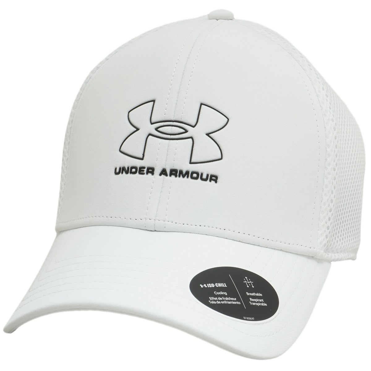 [2022年モデル] アンダーアーマー UNDER ARMOUR UA ISO-CHILL ドライバー メッシュキャップ White／Black メンズ ゴルフウェア 帽子