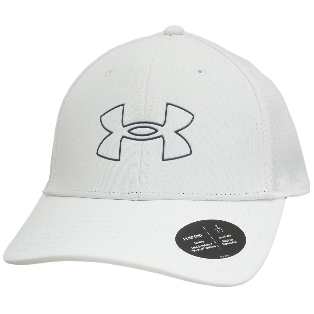 [2022年モデル] アンダーアーマー UNDER ARMOUR UA ISO-CHILL ドライバー アジャスタブル メッシュキャップ White／Academy メンズ ゴルフウェア 帽子