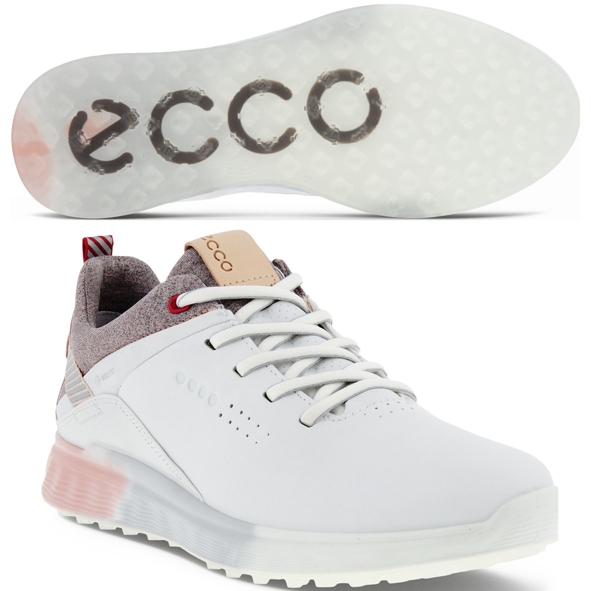 エコー シューズ レディース ゴルフ ECCO Women's Tray Laced Golf Shoes Warm Grey - www