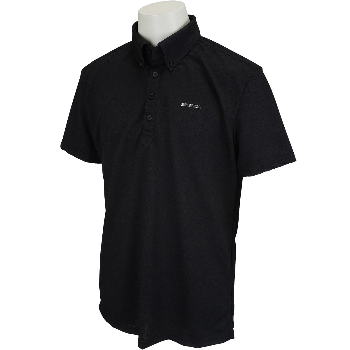 dショッピング |ブリーフィング BRIEFING リネン ボタンダウン半袖ポロシャツ M ブラック 010 | カテゴリ：ポロシャツ・シャツ