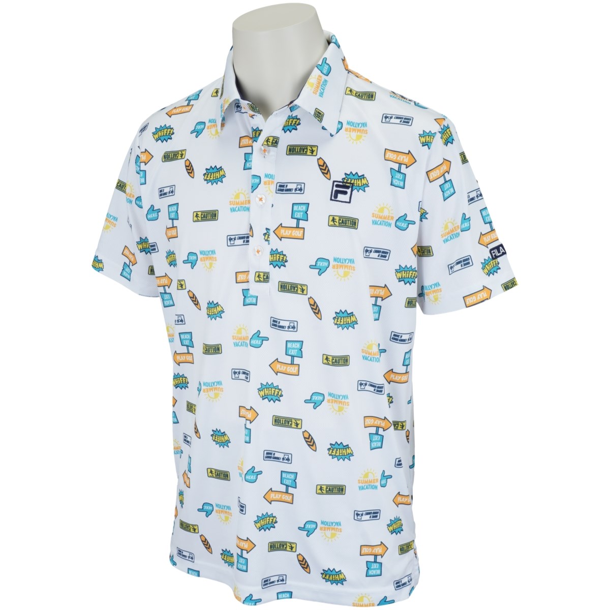 エレメント柄 半袖ポロシャツ(半袖シャツ・ポロシャツ)|FILA(フィラ) 742607の通販 - GDOゴルフショップ(0000663682)
