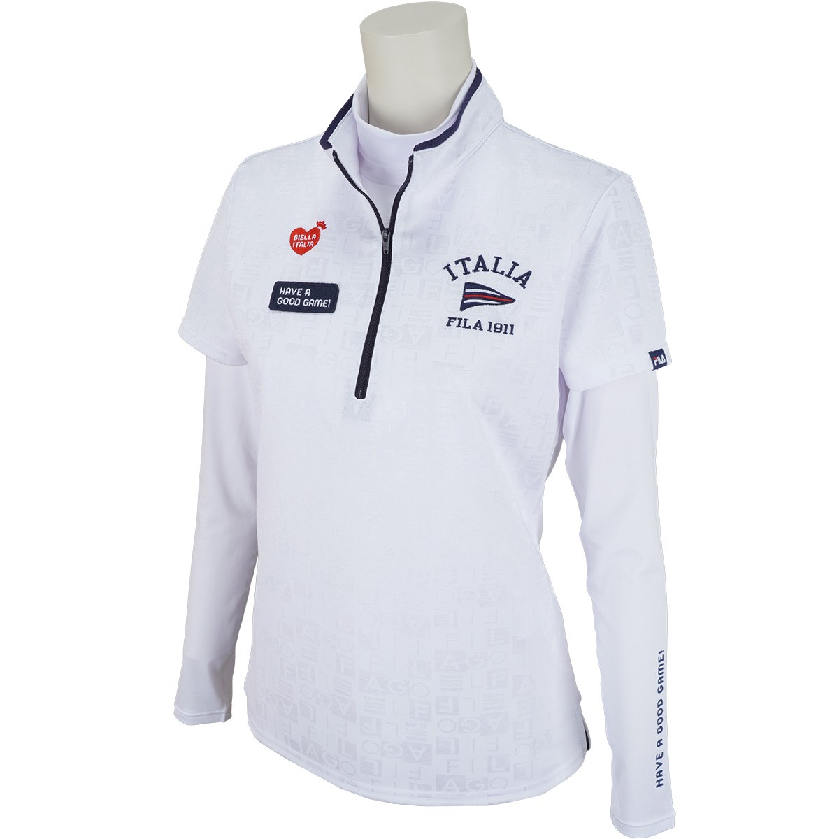 トップス Litmus Her Praha half zip short top Litmus Her Praha half zip short top