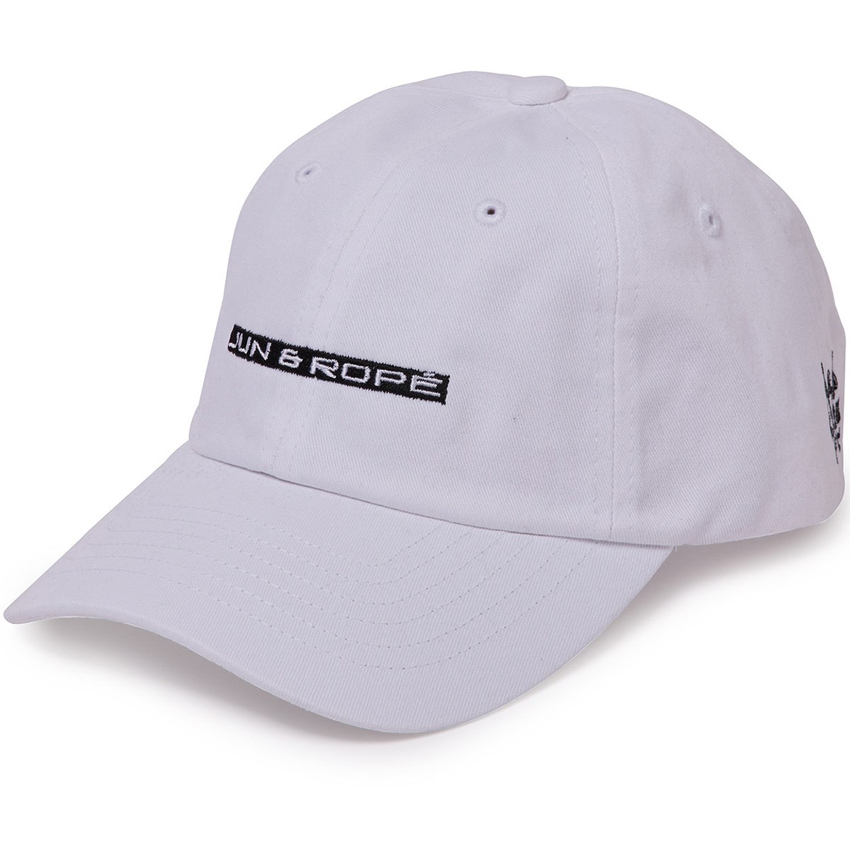 [2022年モデル] ジュン アンド ロペ JUN & ROPE ロゴ入りツイルキャップ ホワイト 10 メンズ ゴルフウェア 帽子