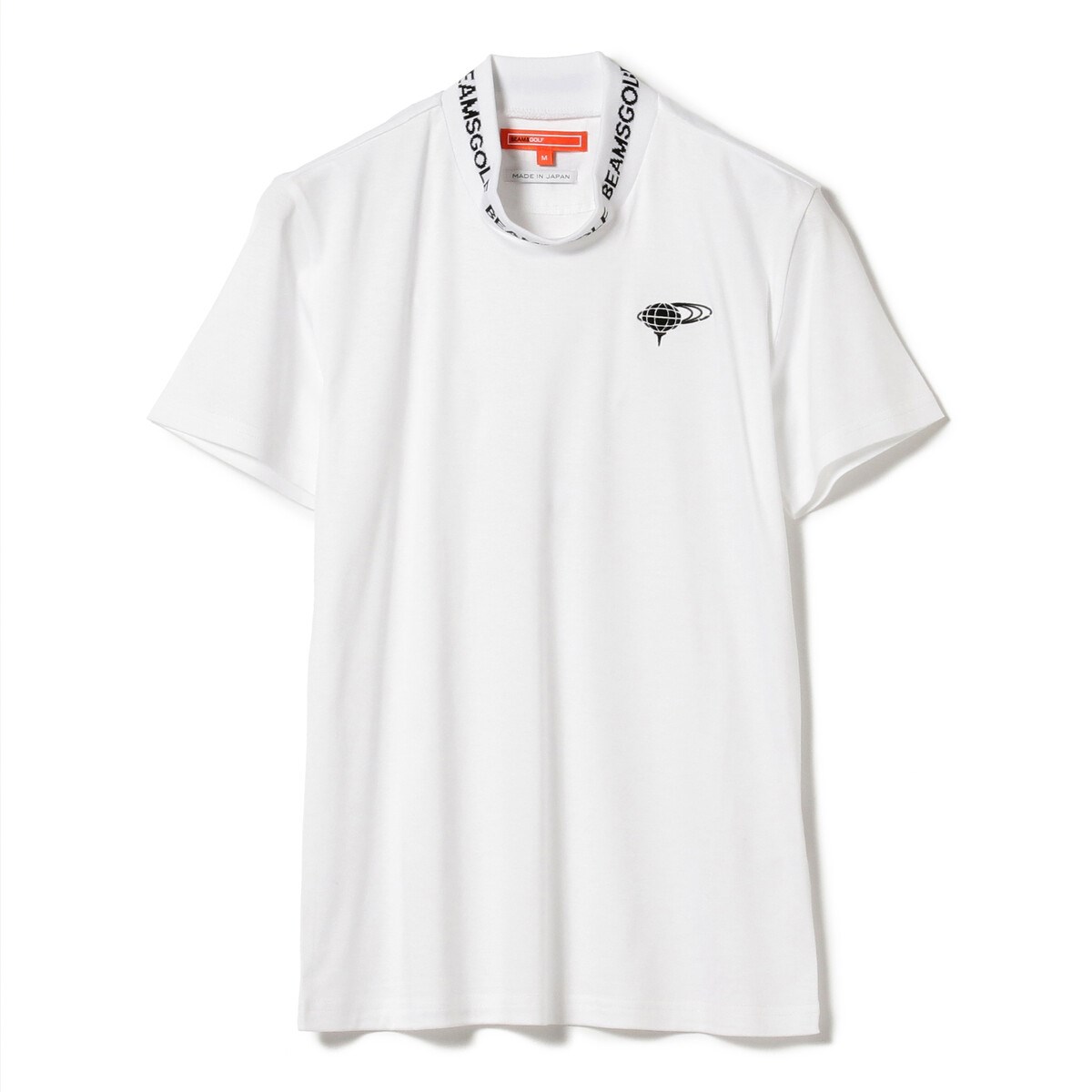 12870円 正規店仕入れの tシャツ Tシャツ BEAMS GOLF ORANGE LABEL リブロゴ ツイルモックネックシャツ
