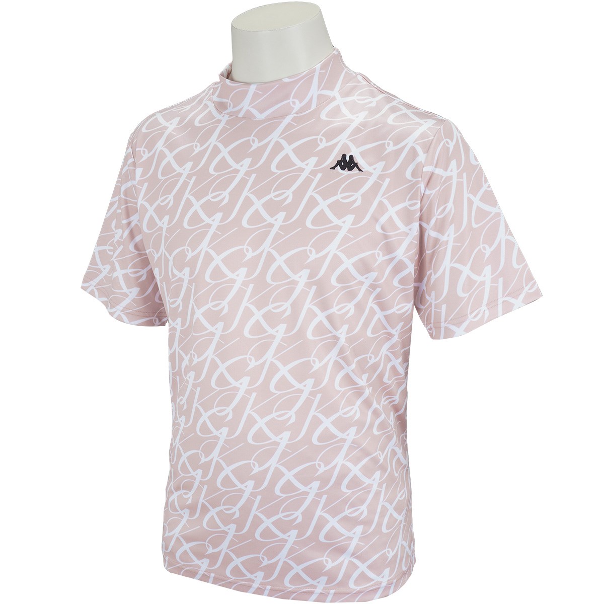 カッパ Kappa GOLF ストレッチ モックネック半袖シャツ S ピンク