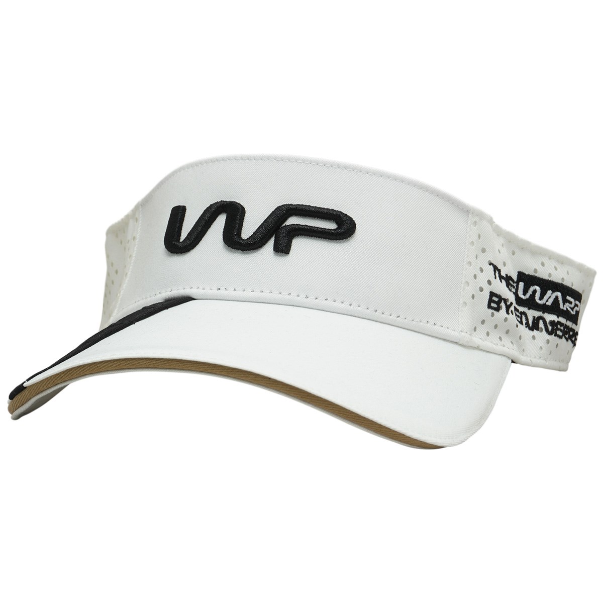 [35％OFF 2022年春夏クリアランスセール] ザ・ワープ・バイ・エネーレ パンチング サンバイザー ホワイト 10 メンズ ゴルフウェア 帽子