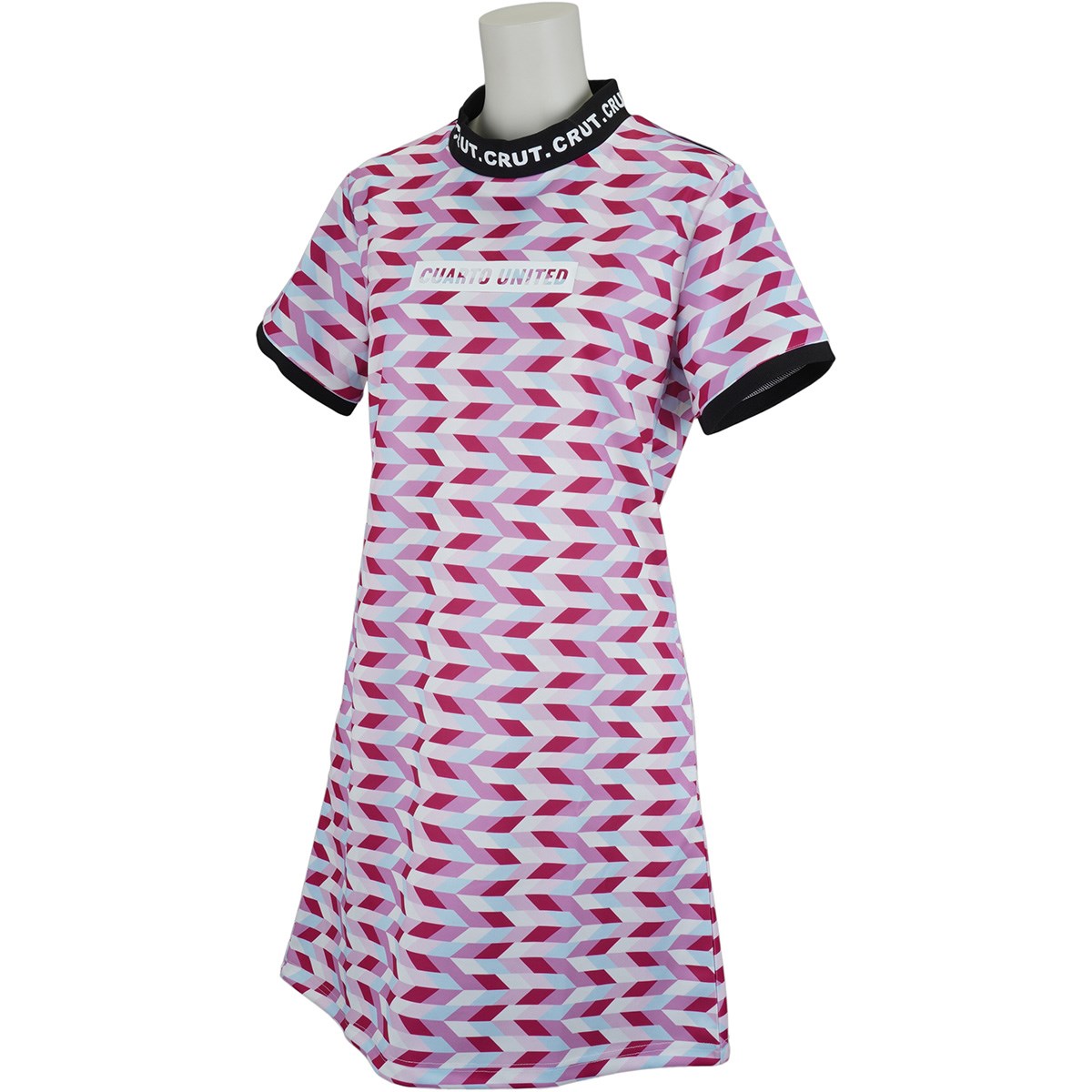 幾何学柄 ワンピース レディス ワンピース Cuarto United クアルトユナイテッド M3421の通販 Gdoゴルフショップ